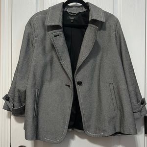 Black and white Talbots Woman Petites 18w blazer- perfect for the office!